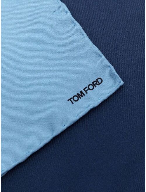 TOM FORD colour-block silk pocket-square