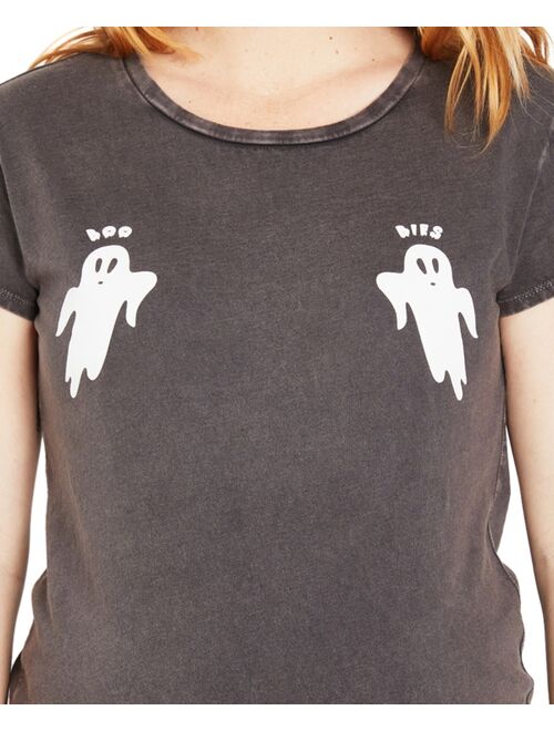 MOTHERHOOD MATERNITY BooBies Halloween Graphic-Print Maternity T-Shirt