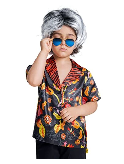 Ikali Boys Girls 100th Day of School Costume Outfit Cosplay Dress-up Set