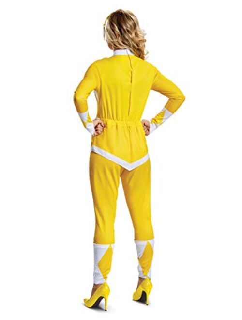 Disguise Women's Yellow Ranger Adult Costume