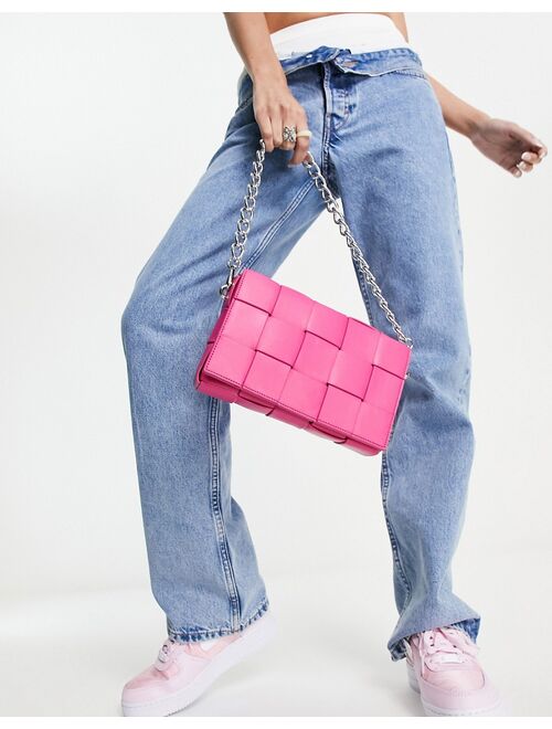 Public Desire The Mayan crossbody bag in pink quilt
