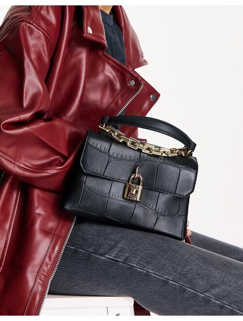 Call It Spring by ALDO True padlock bag in black - BLACK