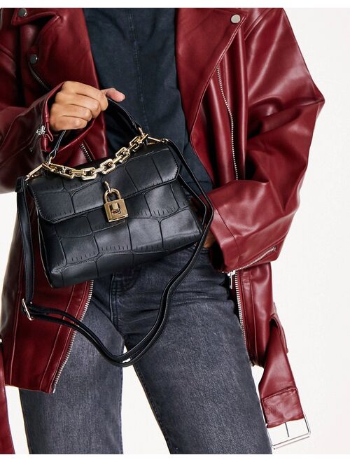 Call It Spring by ALDO True padlock bag in black - BLACK
