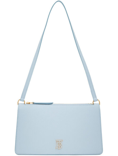 BURBERRY Blue Mini TB Shoulder Bag