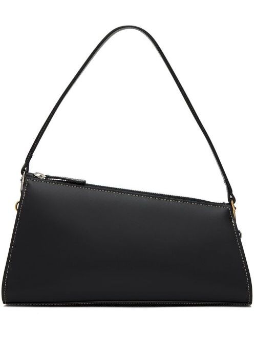 LITTLE LIFFNER Black Slanted Baguette Bag