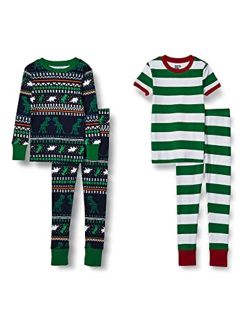 Babies, Toddlers, and Boys' Snug-Fit Cotton Pajamas Sleepwear Sets