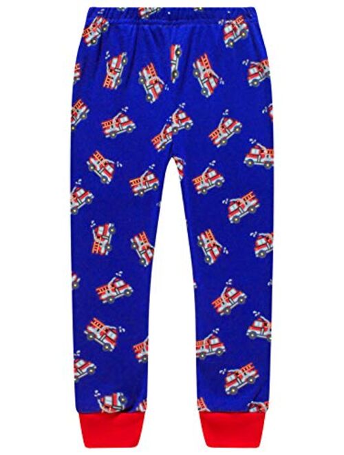 Bebebear Pajamas For Boys Christmas Baby Truk Clothes Kid Children Pants Set 4 Pieces Sleepwear