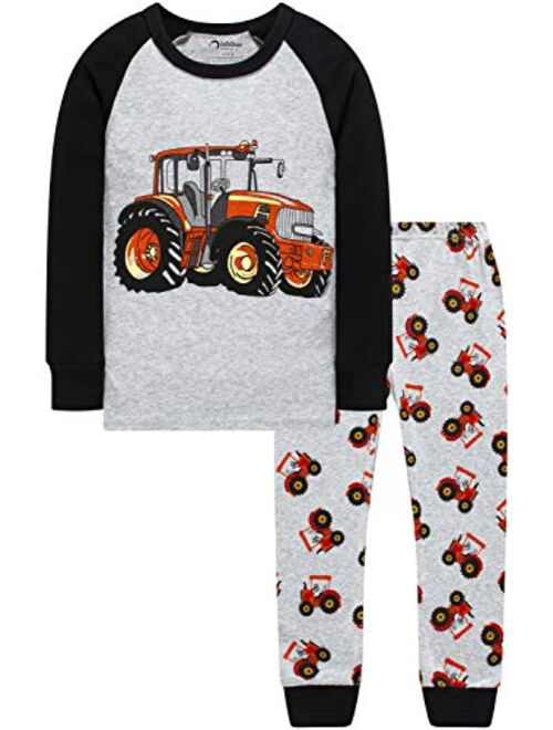 Bebebear Pajamas For Boys Christmas Baby Truk Clothes Kid Children Pants Set 4 Pieces Sleepwear