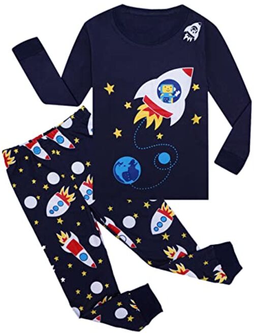 Tkala Fashion Boys Pajamas Set Long Toddler Pjs Little Kids Dinosaur Sleepwear