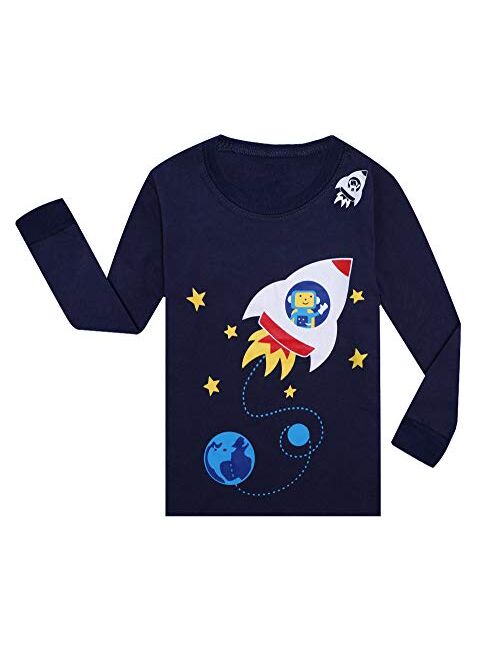 Tkala Fashion Boys Pajamas Set Long Toddler Pjs Little Kids Dinosaur Sleepwear