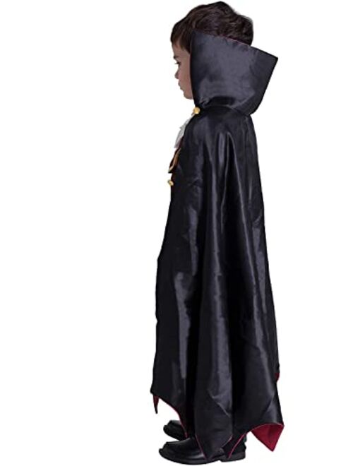 Spooktacular Creations Gothic Vampire Costume Deluxe Set for Boys, Kids Halloween Party Favors, Dress Up,Role Play and Cosplay (Small)