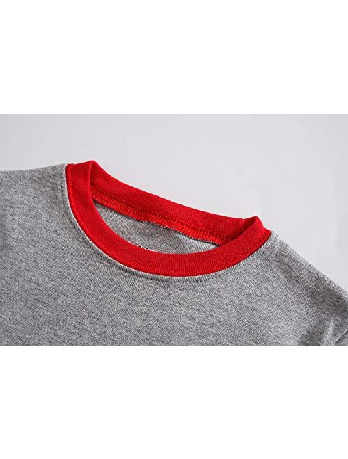 Little Pajamas Little Boys Pajamas 4 Piece Toddler Clothes Kids Pjs Children Sleepwear 100% Cotton