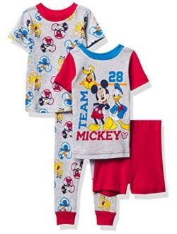 Boys' Mickey Mouse Snug Fit Cotton Pajamas