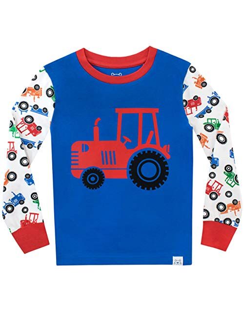 Harry Bear Boys' Pajamas Big Wheel Tractors