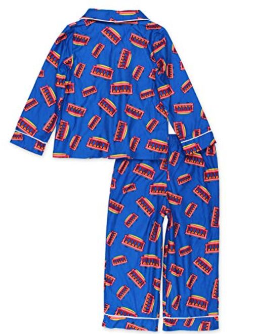 Daniel Tiger's Neighborhood Toddler Kids Flannel Coat Style Pajamas