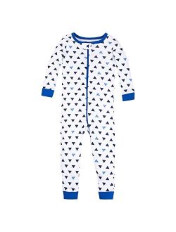 Lamaze Organic Baby Boys' Toddler Stretchie One Piece Sleepwear, Footless, Zipper