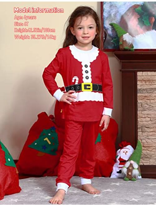 A&J DESIGN Toddler Kids Pajama Sets, 100% Cotton 2 Piece Pjs