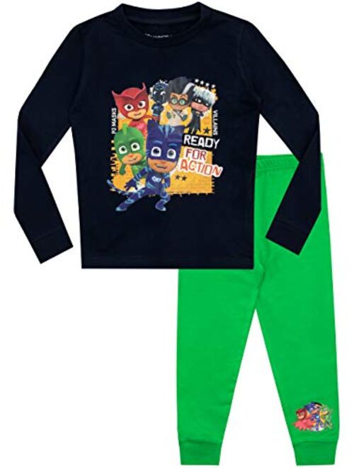 PJ Masks Boys Catboy Owlette Gecko Pajamas