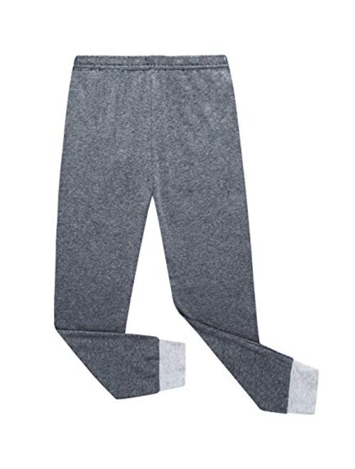 Benaive Pajamas for Boys, Pjs for Boy Cotton Pajama, 4-Piece Children Pants Set