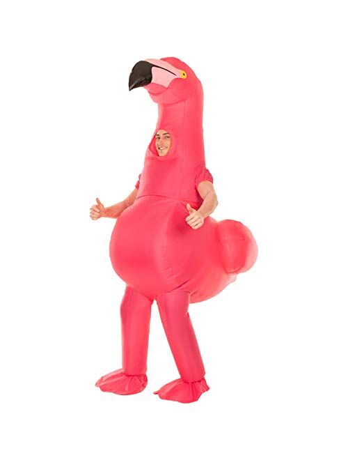 Morph Costumes Inflatable Flamingo Costume Blow Up Halloween Costumes for Adults