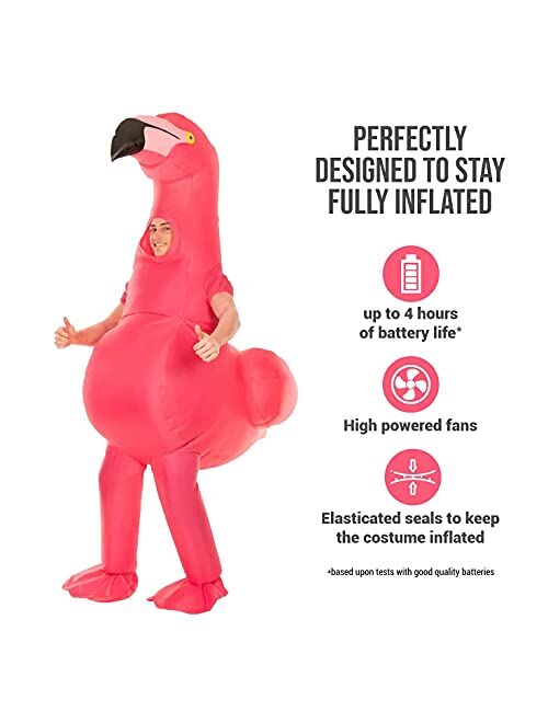 Morph Costumes Inflatable Flamingo Costume Blow Up Halloween Costumes for Adults