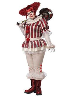 Plus Size Sadistic Clown Costume for Women