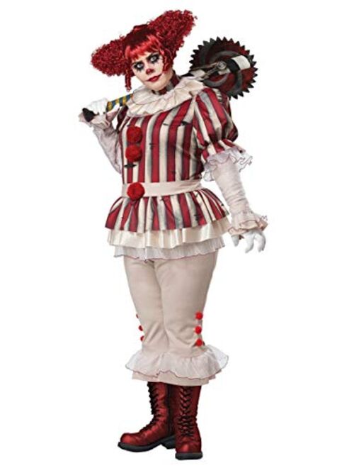California Costumes Plus Size Sadistic Clown Costume for Women