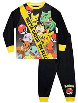 Pokemon Boys Pajamas Size 6 Black