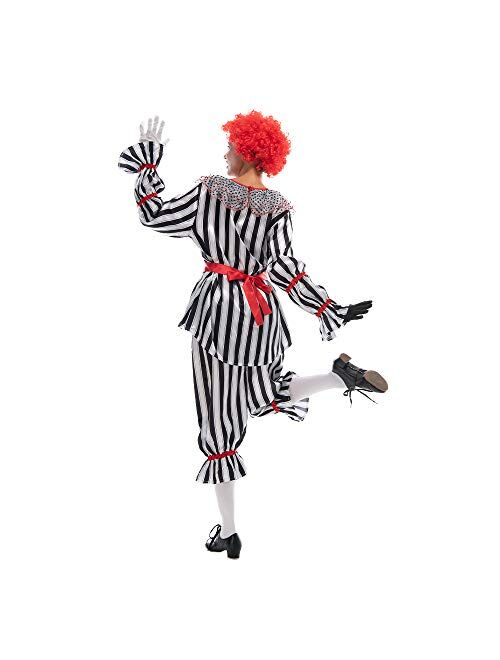 Fantastcostumes EraSpooky Women Halloween Creepy Circus Clown Costume