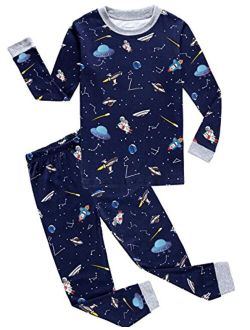 Babygp Boys Pajamas Dinosaur etc Kids Pjs Sets 100% Cotton Toddler Long Sleeves Sleepwear