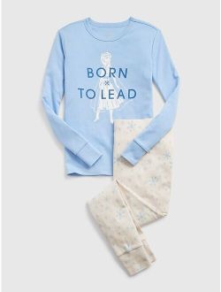 Kuriozud Baby Boy Girl Pajamas Set Organic Cotton Plain Sleepwear Infant Long Sleeve Homewear 