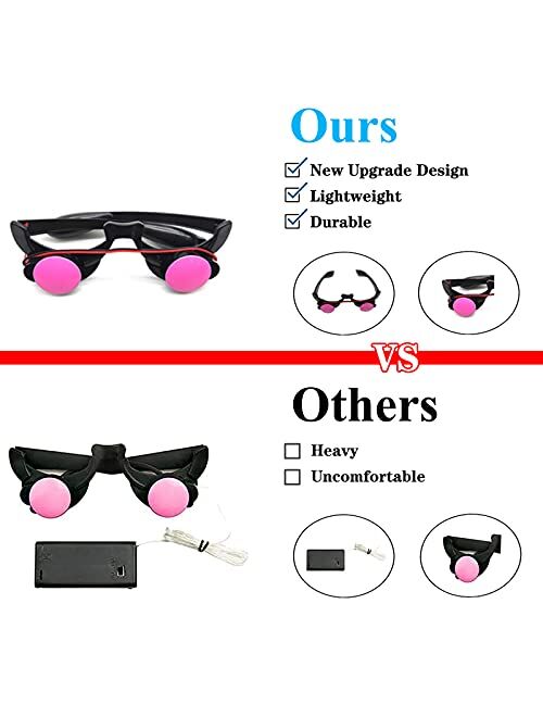 Lomesion Grim Reaper Halloween Costume with Glowing Red Eyes for Kids, Scythe Included