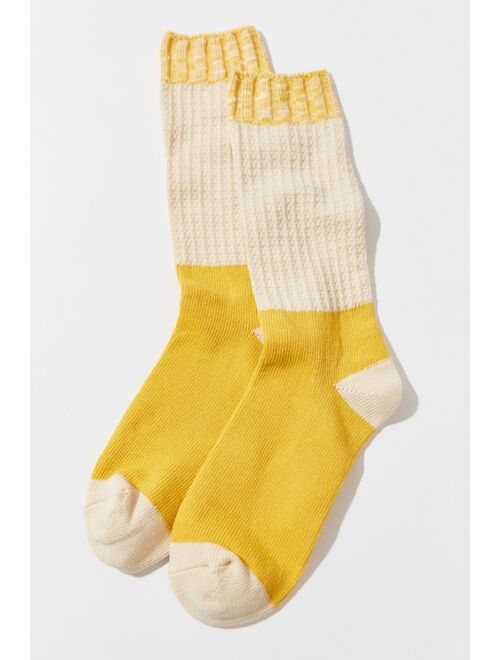 Urban Outfitters Colorblock Waffle Crew Sock