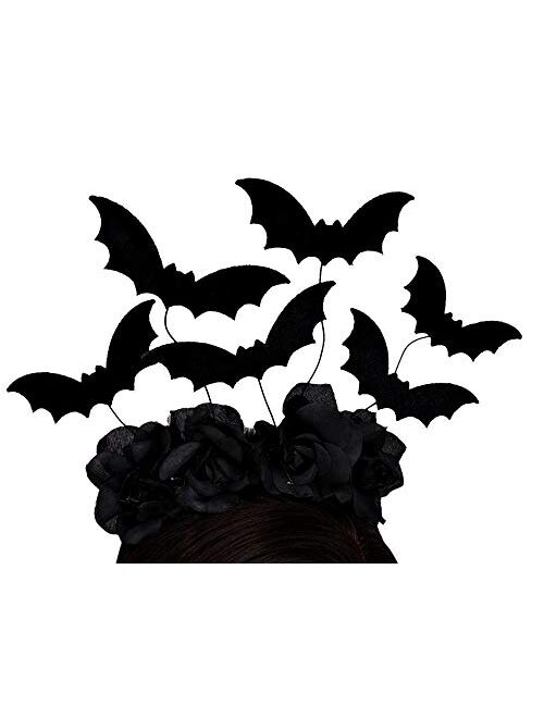 Needzo Halloween Black Bat Headband Costume Accessory