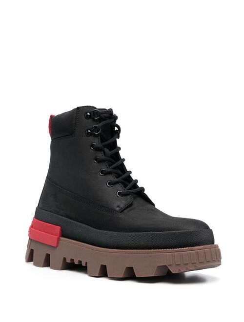 Moncler lace-up leather ankle boots