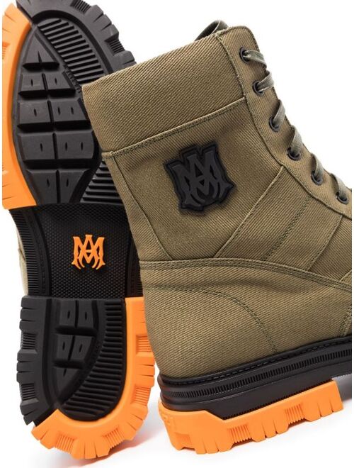 AMIRI logo-patch combat boots