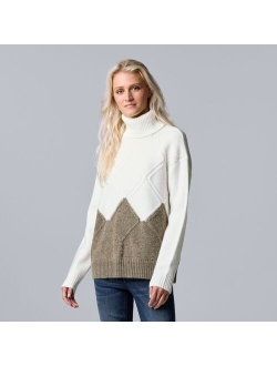 Argyle Colorblock Sweater