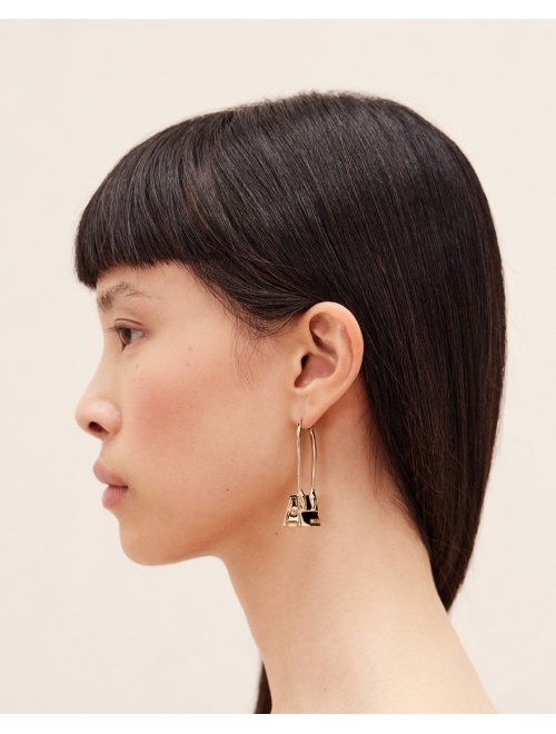 Jacquemus Les Chiquito Noeud asymmetric earrings