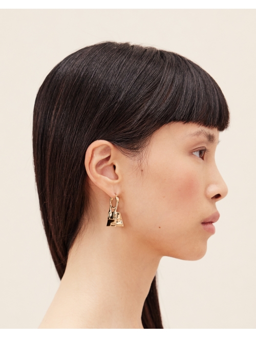 Jacquemus Les Chiquito Noeud asymmetric earrings