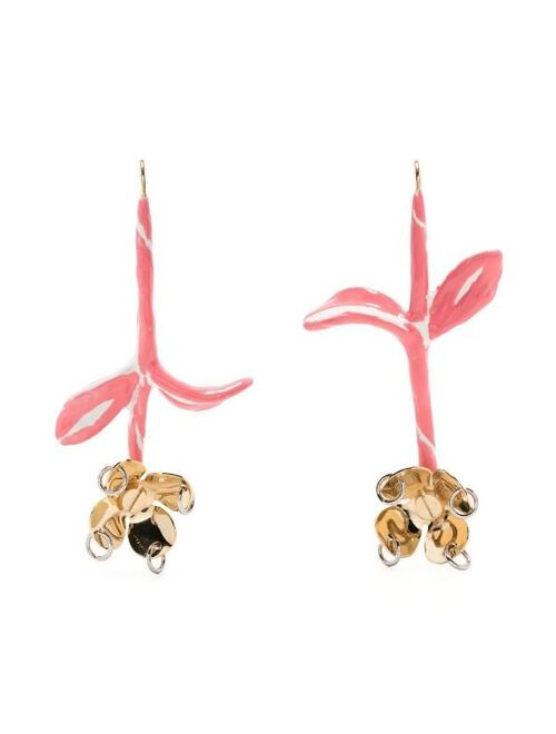 Marni floral-detail earrings