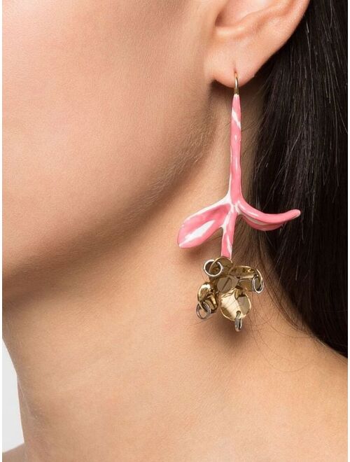 Marni floral-detail earrings