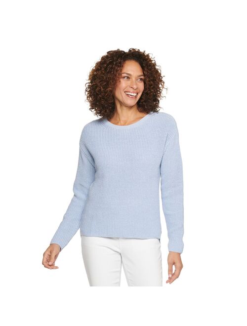 Women's Croft & Barrow Shaker Stitch Pullover Sweater
