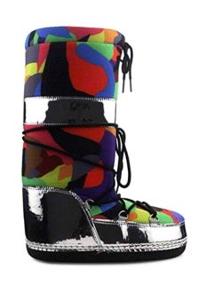 Runaway Puffy Lace Up Mid Calf Cozy Winter Boots