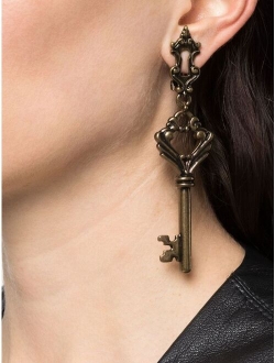 key clip-on earrings