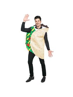 Taco Costume Adult Deluxe Set for Halloween Dress Up Party