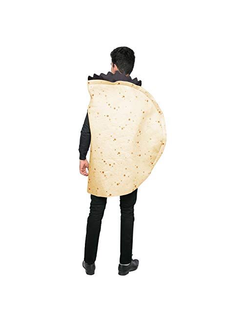 Spooktacular Creations Taco Costume Adult Deluxe Set for Halloween Dress Up Party