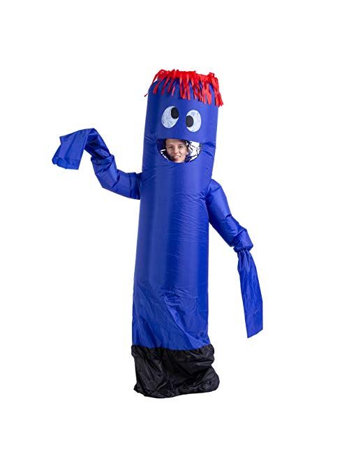 Spooktacular Creations Inflatable Costume Tube Dancer Wacky Waving Arm Flailing Halloween Costume Adult Size