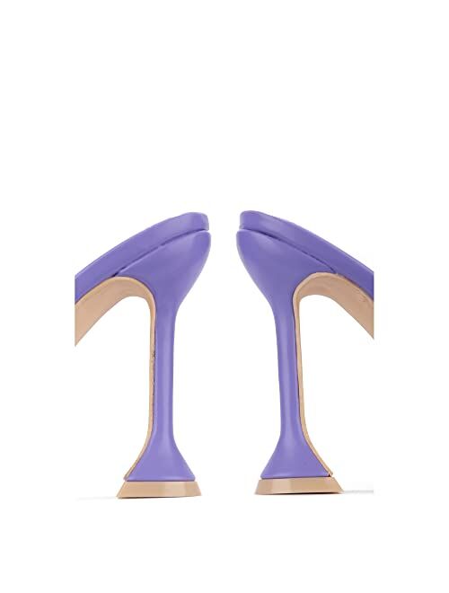 Cape Robbin Lithe Sexy High Heels for Women, Square Open Toe Shoes Heels