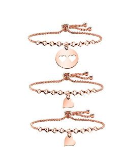 AKTAP Mother Daughter Bracelets Mom and Daughter Jewelry Birthday Gifts for Mom from Daughter