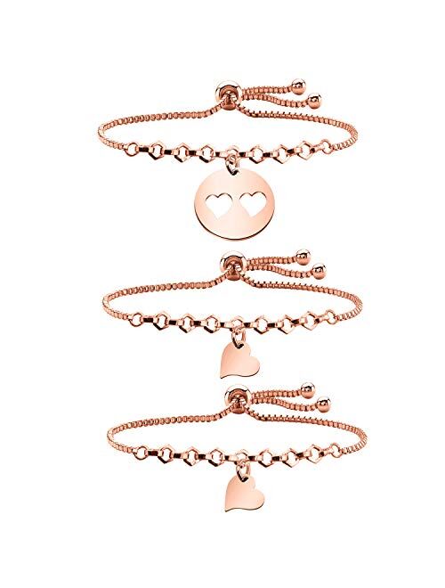 AKTAP Mother Daughter Bracelets Mom and Daughter Jewelry Birthday Gifts for Mom from Daughter